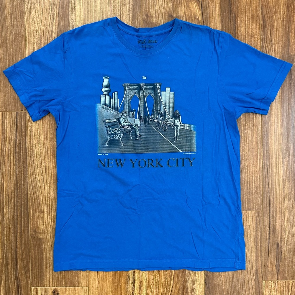 Brooklyn Bridge New York City Large T Shirt